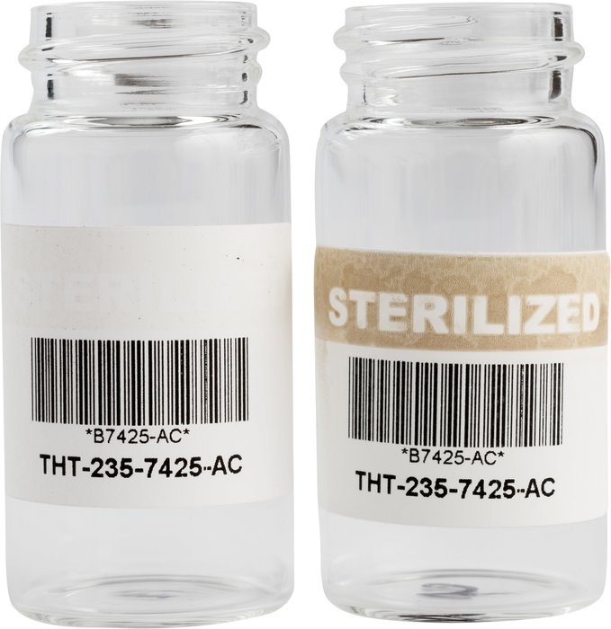 New label confirms successful sterilisation